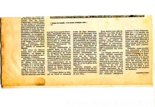 Deux regards sur Tambours de feu AlMaghrib 29 Avril 1991 c