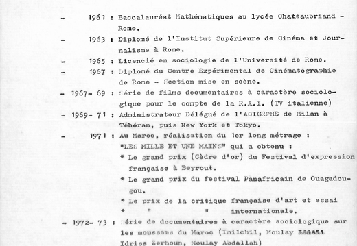 Filmographie de Souheil Benbarka