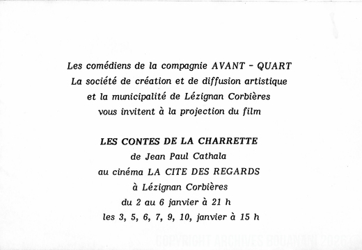 Invitation Dos