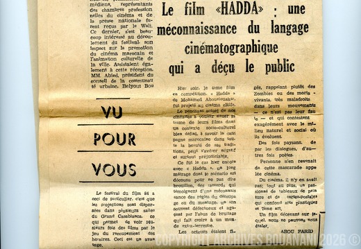 Maroc Soir Edition N. 4564 2e festival 2