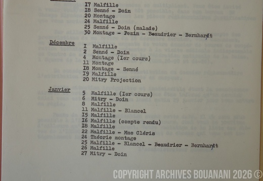 1962 01 29 Etat absences Bouanani