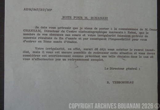 1962 03 15 Note menace