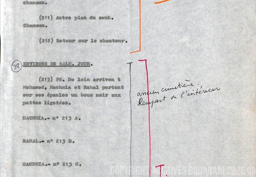 Decoupage Mirage tapuscrit avec notes AB page 44