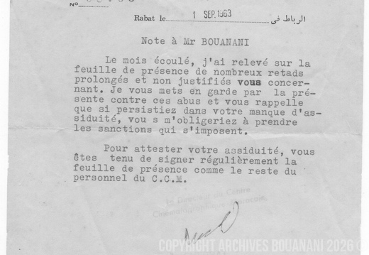 1963 retards septembre 63