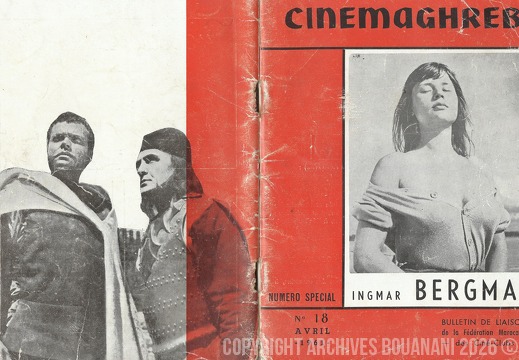 Cinemaghreb n 18  avril 1961 couverture face et dos 0