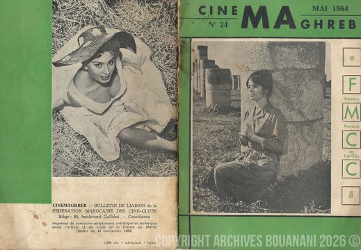 Cinemaghreb n 24 mai 1964 Couverture face et dos 0