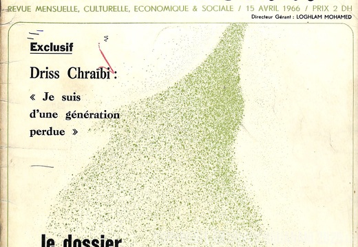 Couverture  Lamalif n 2  15 avril 1966