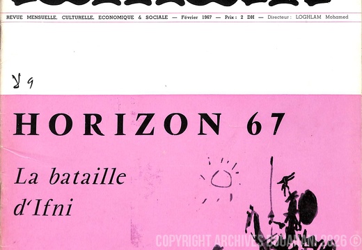 Couverture  Lamalif  n 9  fevrier 1967