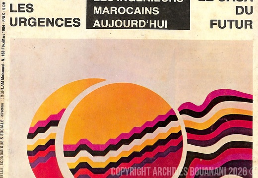 Couverture Lamalif n 153  fevrier mars 1984