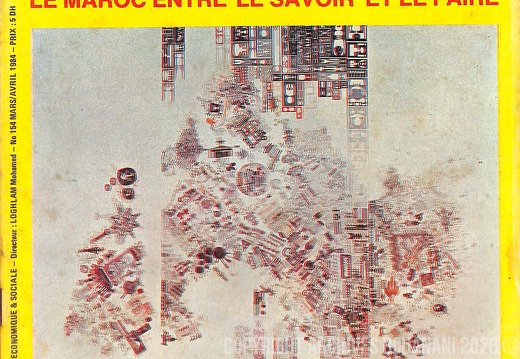 Couverture Lamalif n 154  mars avril 1984