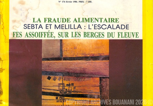 Couverture Lamalif n 174  fevrier 1986