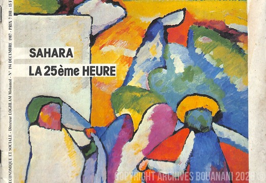 Couverture Lamalif n 194  decembre 1987