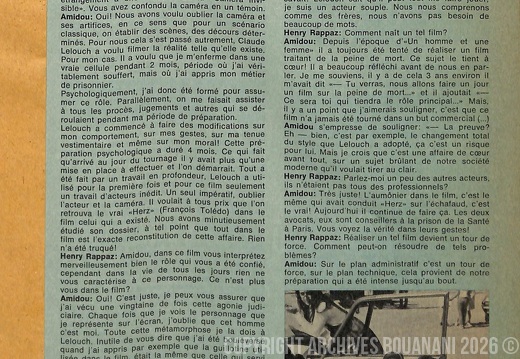 Page 21  n 8  decembre 1969 interview avec Amidou