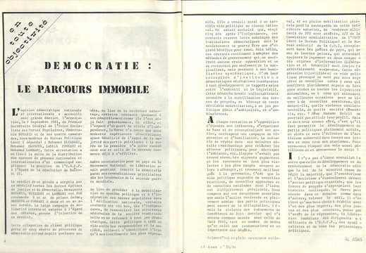 Edito al asas pages 4 5 n 35 36 septembre octobre 1981