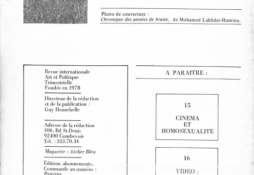 Page 000  Cine  maction n 14 Printemps 1981