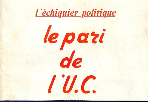 Couverture Message de la Nation n 33  11 avril 1984