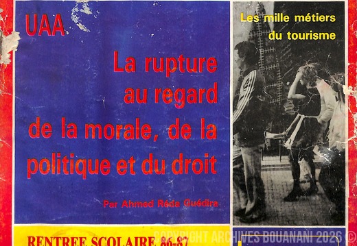 Couverture Message de la Nation n 135  5 septembre 1986