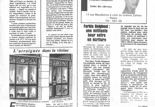 Page 05  n 11  automne 1988  revue Medina Express