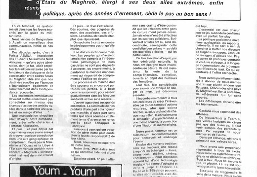 Page 20  n 11  automne 1988  revue Medina Express