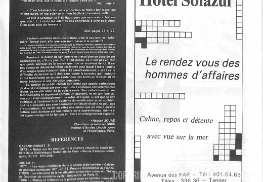 Page 29  n 11  automne 1988  revue Medina Express